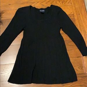 Black babydoll sweater